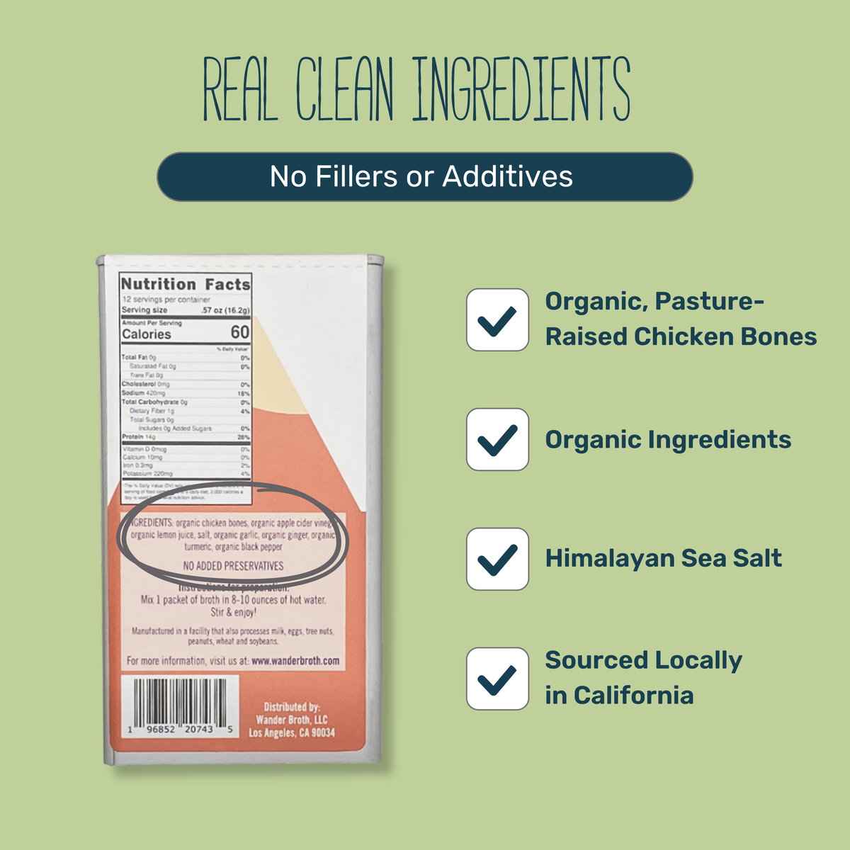 Organic Pasture-Raised Turmeric Ginger Chicken Bone Broth - Bulk